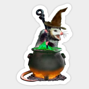 Halloween Possum Sticker